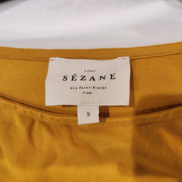 Sezane Pippa Dress Saffron Yellow Small - Picture 6 of 6